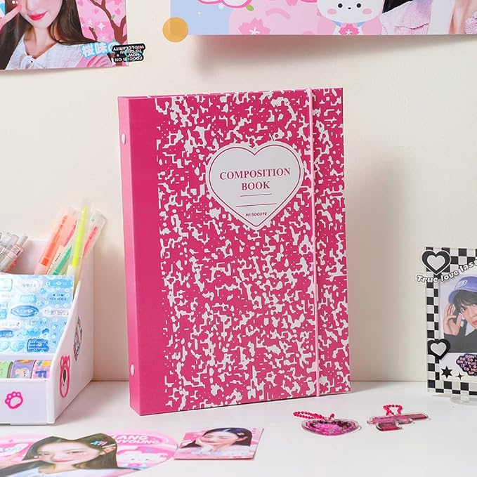 Kpop Photocard Binder 3 Inch Kpop Photocard Holder Book with 50pcs Holographic Card Sleeves & Kpop Photocard Korean Stickers, A5 Binder Photocard Album with 200 Pockets 25pcs Inner Pages