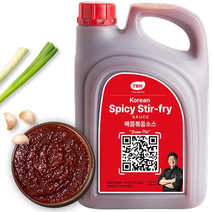TBK THEBORN Gochujang Sauce, Korean Spicy Stir-Fry Cooking Sauce 3.1kg | Versatile gochujang cooking sauce with a bold spicy finish for stir-fries, noodles, rice bowls, meat and vegetables
