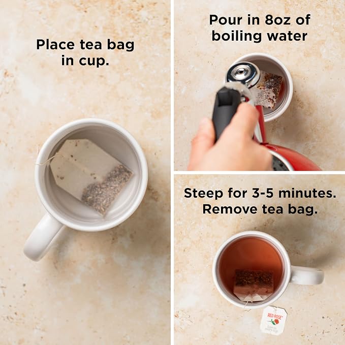Red Rose Sweet Temptations Dessert Tea BUILD YOUR OWN BUNDLE Choose four or More Flavors Zero Sugar, Caffeine Free Flavored Delicious Beverage Herbal Tea (Minimum 4 Selections & Maximum 12 Selections)