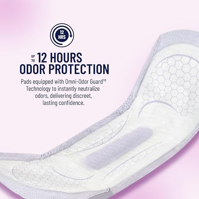 Prevail Incontinence Bladder Control Pads for Women, Maximum Absorbency, Long Length, 39 count | Disposable, Incontinence, Long
