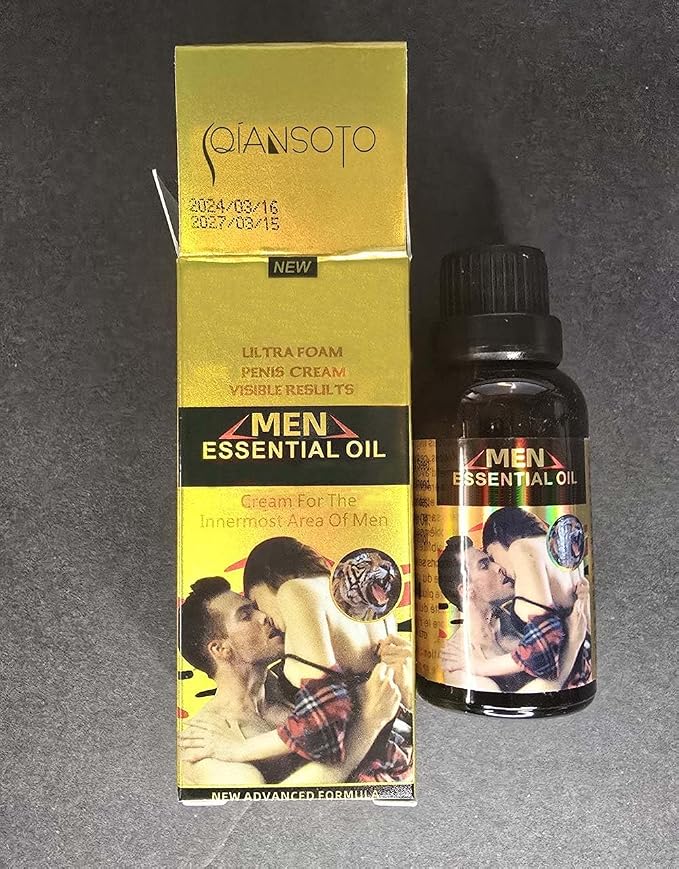 Men Massage Oil Enlarge and Thickening Growth Men Energy Massage Essential Oil for Sex, Dick Liquid for Health Care, Lateness Performance,Strength (3 Pack)