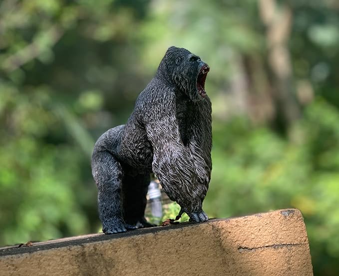 Gorilla Toys Action Figure Rampage Gorilla Fight Mode Ape Solid Wild Animal Figurines for Role Playing Story Telling Toy