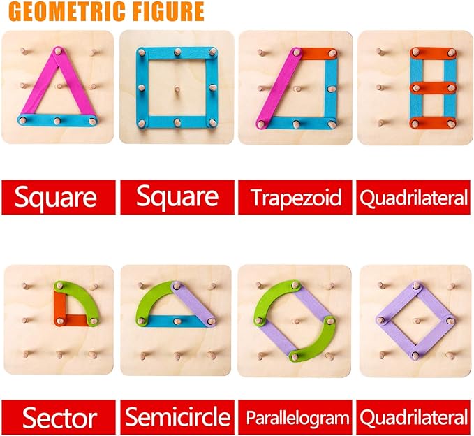 kizh Wooden Letter and Number Construction Activity Set Educational Preschool Toys Shape Color Recognition Pegboard Sorter Set Board Blocks Stack Sort for Toddler Kids Boys Girls Toy