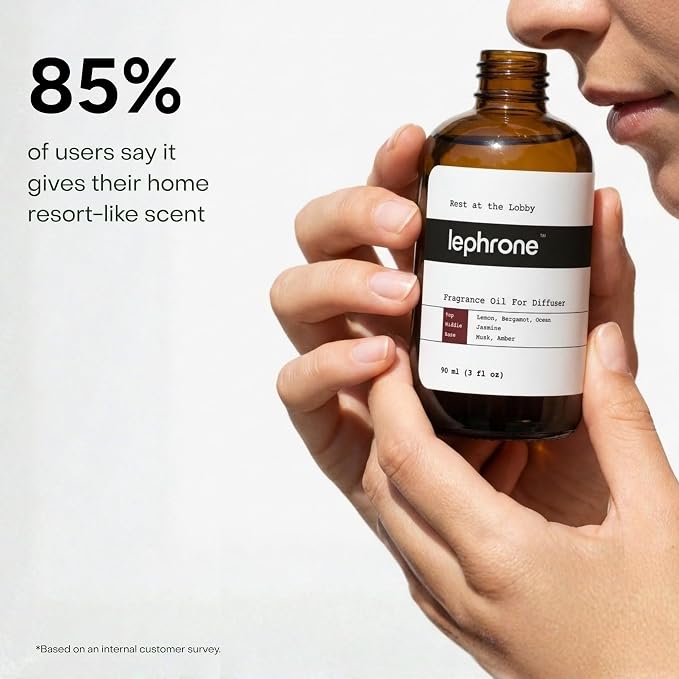 Essential Oil for Waterless Diffusers, Premium Aroma Oil for Home Scenting, Fragrance Oils for Cold Air and Ultrasonic, Pure, Hotel Luxury, Aromatherapy 3 fl oz (Rest at the Lobby)
