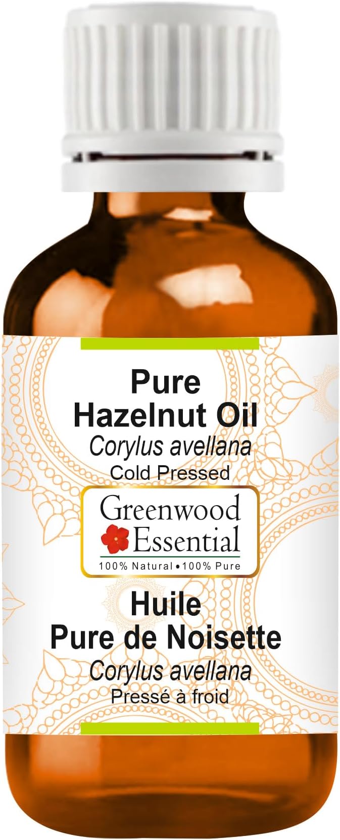 Greenwood Essential Pure Hazelnut Oil (Corylus avellana) Cold Pressed 10ml (0.33 oz)