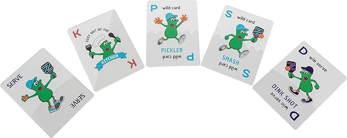 PCG Pickleball Playing Cards Game, Strategy, Luck, and Fun for Adults, 2 or 4 Players - Perfect for Family Game Nights, Card Games for Adults, Family, Couples, Deal and Dink Pickleball Card Game