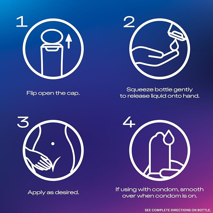 Durex Liquid Silicone Lube for Sex, Anal Lube & Sex Lube for Women, Men & Couples, Personal Lubricant for Anal Sex, Silky Smooth, Long Lasting Lubricant, 3.38 fl oz