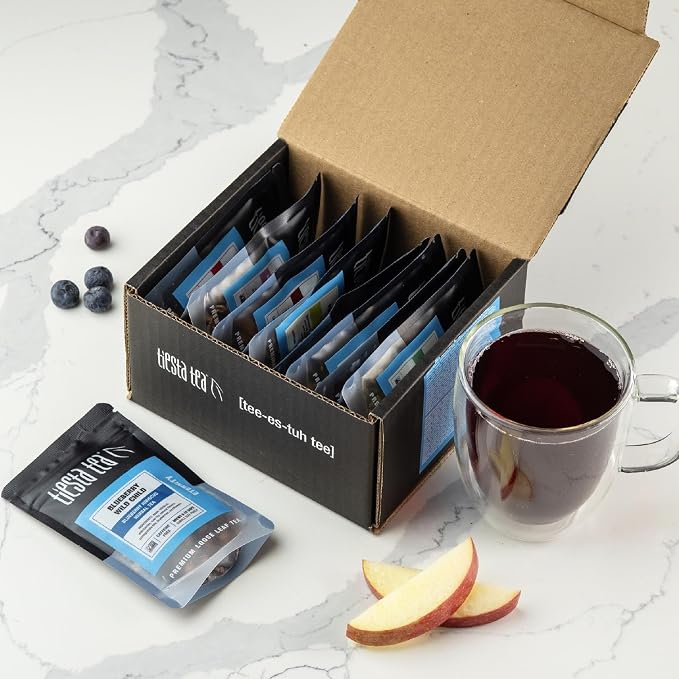 Tiesta Tea - Eternity Sampler Dry Flight Set, Loose Leaf, High to No Caffeine, Makes Hot & Iced, Assorted Tea Sets with Herbal, White, Fruit Blends & More, 9 Resealable Sample Pouches