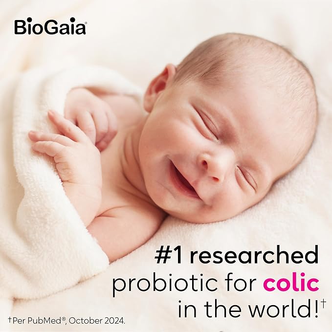 BioGaia Protectis Baby Probiotic Drops | Baby Essentials for Colic & Gas Relief | Safe for Newborns | Ease Crying, Fussing, Colic, Gas, Spit-ups & Constipation | No Dairy, Soy & Gluten | 5mL