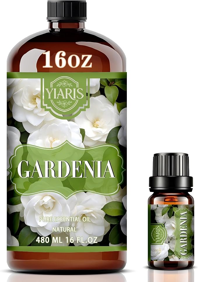 Gardenia Essential Oil 16.33oz for Diffuser & Home Scent | Fragrant gardenia scent for diffuser, aromatherapy, spa, candle making, soap crafting, DIY projects, large volume