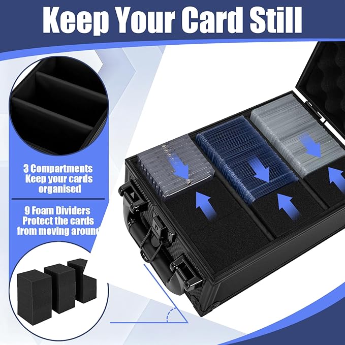 Toploader Storage Box for 3" x 4" 35pt Rigid Card，Top Loader Cards Hard Carrying Case ，Sports Card Storage Boxes for Trading Cards, Top Loaders Holder (Holds 280+ Toploaders)