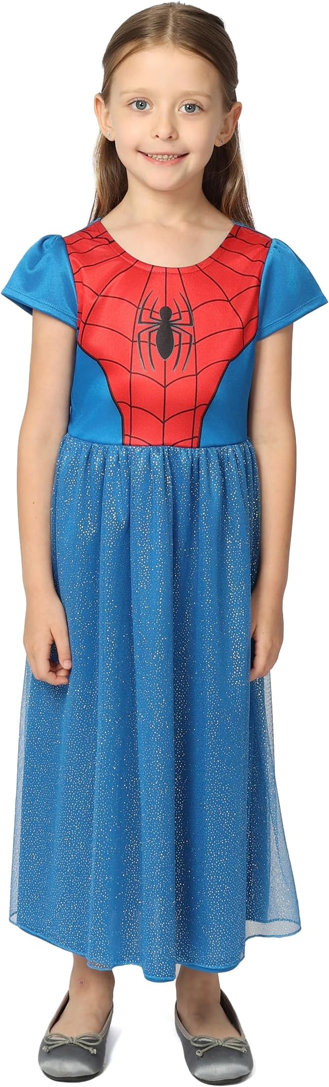 Disney Girls' Princess Dress Nightgown, Fantasy Gown, Soft & Cute Pajamas for Kids