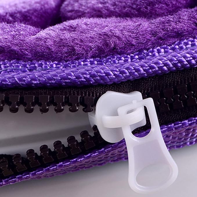Toilet Seat Cover Pad Toilet Seat Cushion Washable & Comfortable Cover Pads, Fits Most Size Lids Mat U Shaped Covers for Bathroom Pad with Zipper Cushioned Soft Warmer Washable