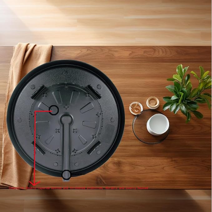 Korean Style BBQ Grill Pan with Maifan Coated Surface Non-stick Smokeless Barbecue Plate for Indoor Outdoor Grilling 32x32cm