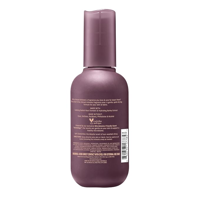 Niches & Nooks Feminine Body Spray & Mist – pH Balanced, Intimate Care, Soft Clementine Scent – Odor Control, Freshness, 4.2 fl oz