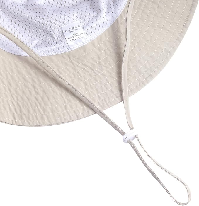 MaxNova Baby Sun Hat Smile Face UPF 50+ Toddler Bucket Hat for Boys Girls 0-7 Years
