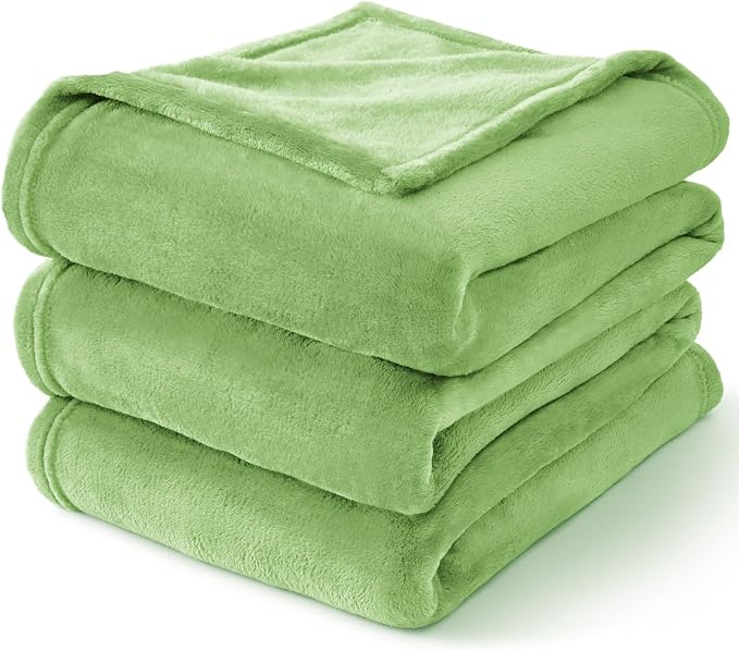 BEDELITE Fleece Blanket Soft Plush King Bed Blanket Grass Green 108"x90" | Ultra Soft Fleece, Plush Microfiber, Lightweight Warmth, All Season Comfort, Fade Resistant, Machine Washable