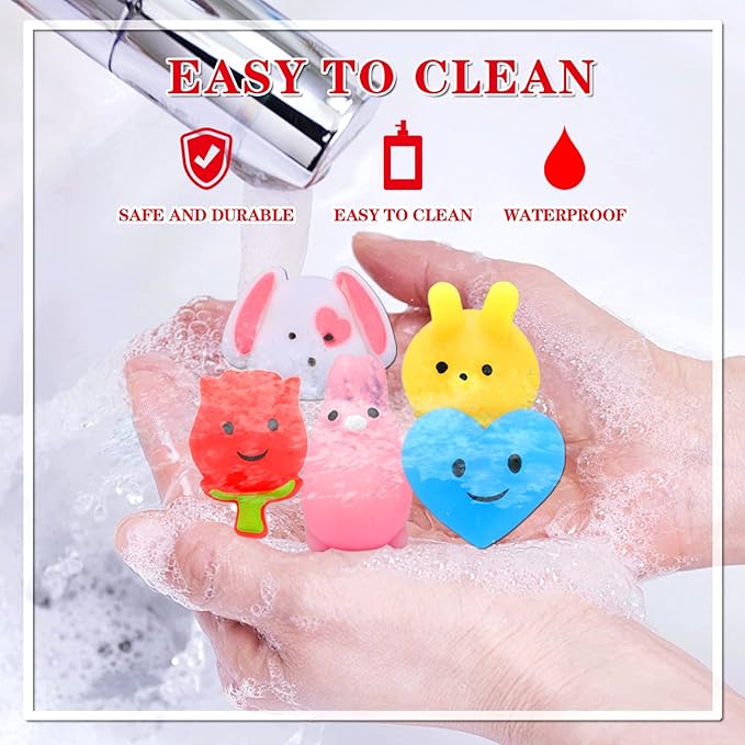 KINGYAO Valentines Day Gifts for Kids-24 Pack Squishy Valentines Toys for Toddlers Teens Valentines Squishies Mochi Fidget Toys Classroom School Prize Party Favors for Boys Girls Ages 4-8 8-12
