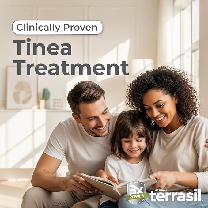 terrasil Tinea Versicolor Treatment Cream Max Strength, Antifungal Tinea Cream, Clinically Proven 1% Clotrimazole, Helps with Most Ringworm & Fungal Infections, Soothing Relief of Itchy Dry Skin (1oz)