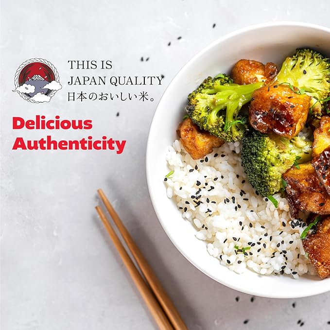 IRIS Instant White Rice, 10PK, Japanese Short Grain Vegan, Microwave 80 sec | Non-GMO, Gluten Free, Vegan, Ultra Premium Japanese Sushi Rice, Product of Japan