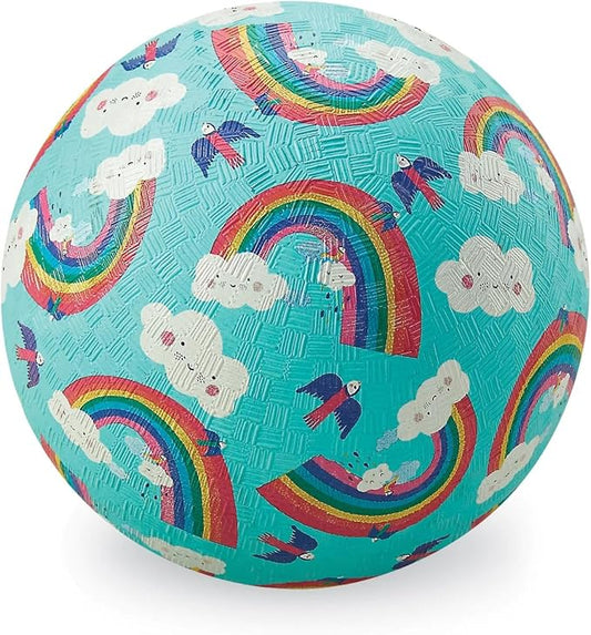 Crocodile Creek Playground Ball - Durable Rubber Ball for Kids Ages 3 and Up - Bouncy Inflatable Ball for Kickball, Indoor Games, and Outdoor Sports - PVC-Free