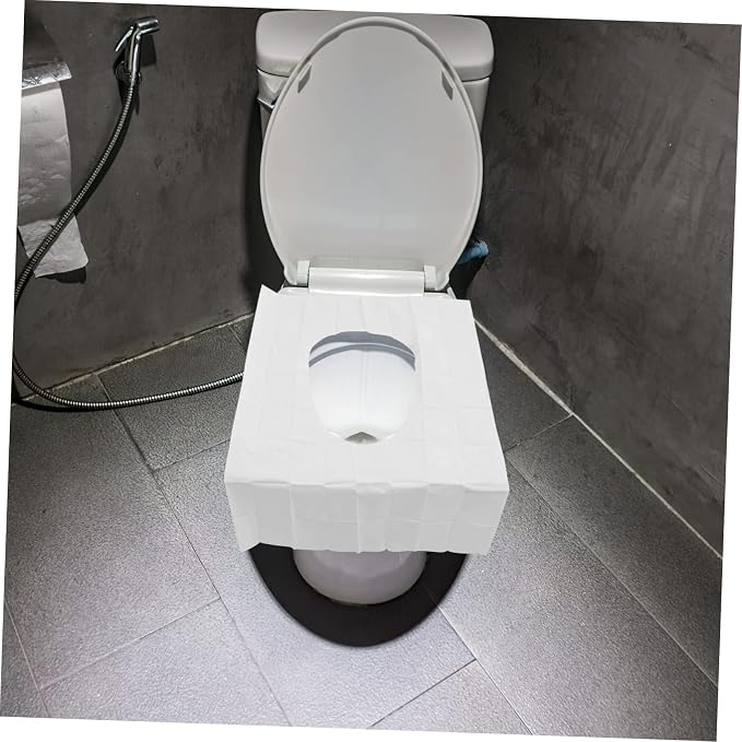 MAGICLULU 10Pcs Disposable Toilet Seat Covers for Public Restrooms Airplane Travel Easy to Use Potty Training Safe for Adults