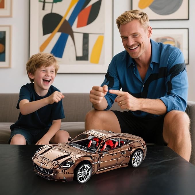 Sports Car Building Blocks Set for Adults, Remote Control 1:8 Racing Car Vehicle Toy Model Building Kit for Kids, 11009, Creative Gifts for Boys Girls Adults 14+ (5480PCS)