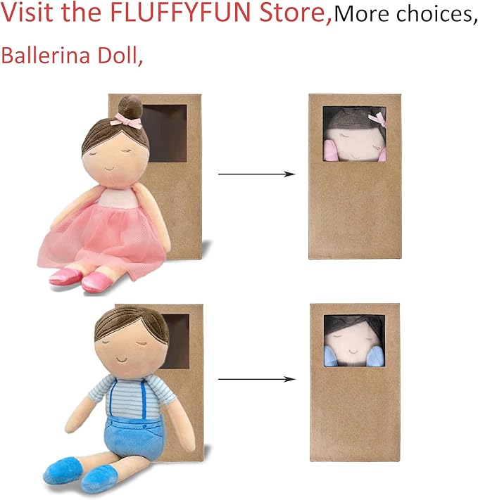Baby Doll Soft Ballerina Doll Plush 13.7" (Girl)