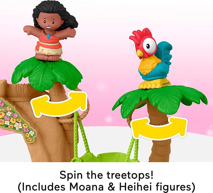 Fisher-Price Little People Toddler Toy Disney Princess Moana Adventure Village Playset with Figures for Pretend Play Kids Ages 18+ Months