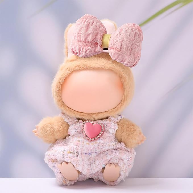 Clothes Fit for 17CM Doll, Fashion Doll Clothes Outfit Set Cute Theme Designer Toys Dress Accessories for Collector Fans Display (Pink Set)