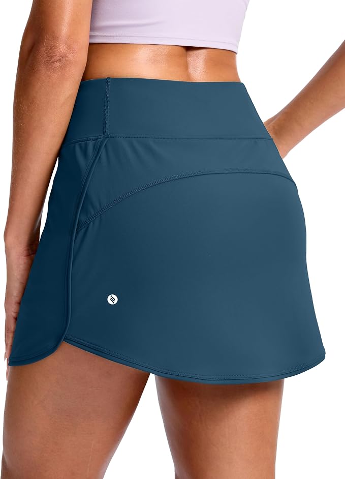 Skorts for Women with Pockets High Waisted Golf Skirts | Built-in Shorts, A Line, Athletic, Casual, Pickleball, Tennis Skirt
