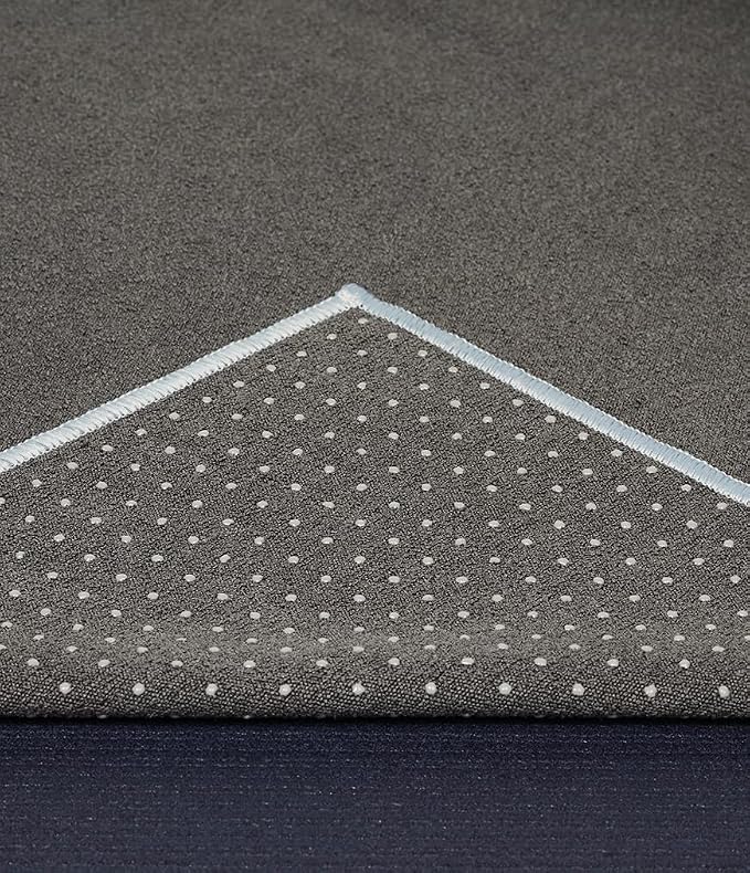 Manduka Yogitoes Hot Yoga Mat Towel - 71" | Moisture Activated Grip | Patented Silicone Nubs | Highly Absorbent, Durable & Easy Care | Made from Recycled Materials | 71 x 24 Inches | Grey