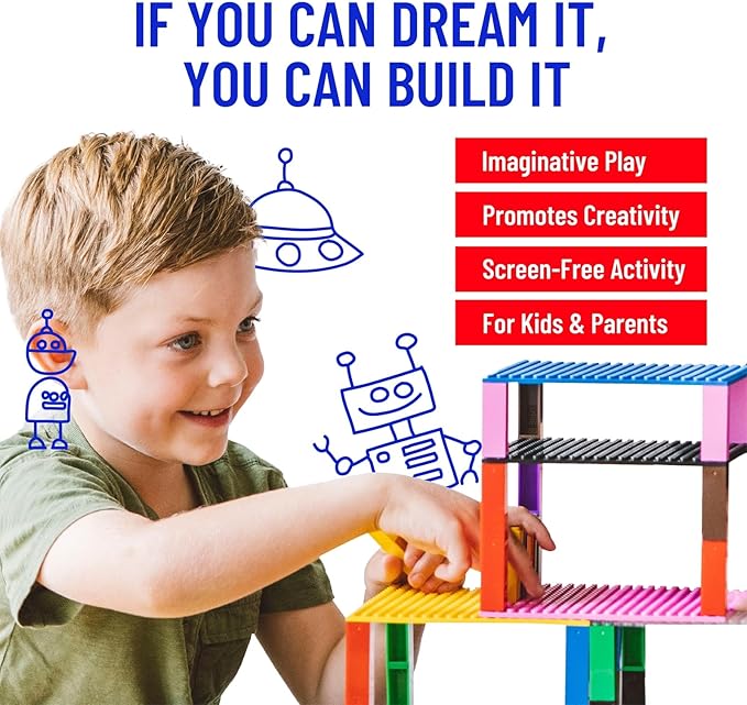 Strictly Briks Compatible with Lego 12 Pack Classic Stackable Baseplates 6x6, for Building Brick Base Plates 20x20 Studs Plates - Building Baseplate Stackable for Top & Bottom Sides, 12 Nature Colors
