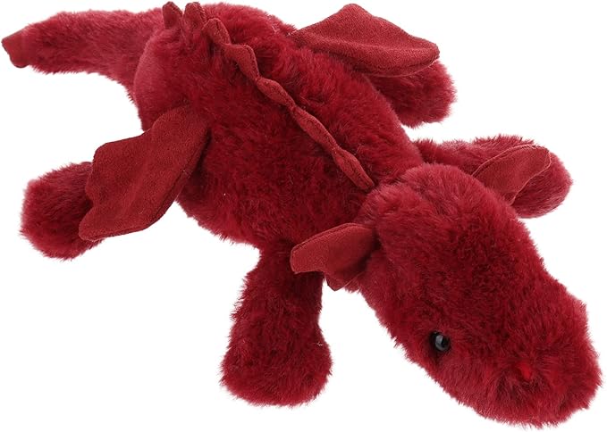 Apricot Lamb Toys Plush Plum Lying Dragon Dinosaur Stuffed Animal Soft Cuddly Perfect for Child (Red Dragon,15 Inches)