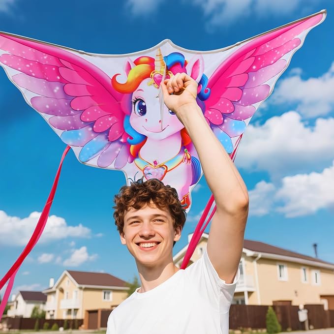 Butterfly Kites for Kids & Adults, Easy to Fly Design with Long Tail for Stability, for Kids Ages 4-8 & Beginners, Beach & Park Use | Family Outdoor Fun