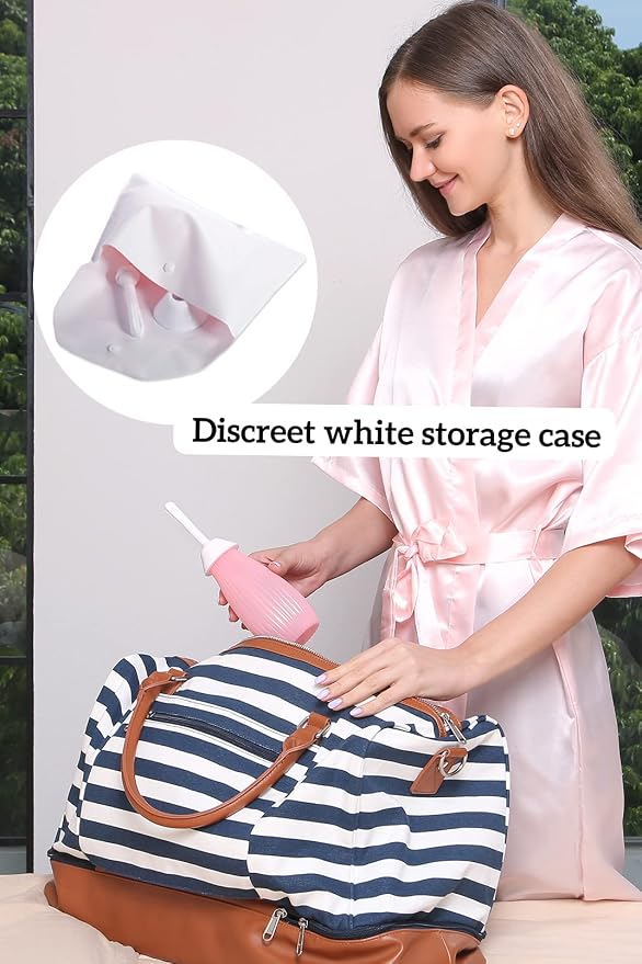 Natural Vaginal Cleansing System, BPA & PVC Free, Compatible with DMSO / MMS, Pink