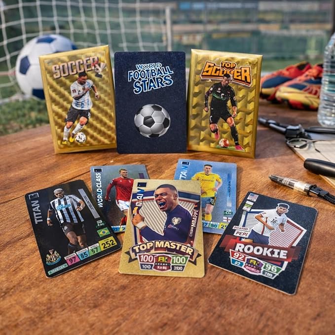 2026-27 Soccer Cards - 33 Unique Greatest Soccer Players Fun - Fixed Card Set - Soccer Card to Create Unforgettable Moments for Friends, Siblings & Football Fans - Pack of 3