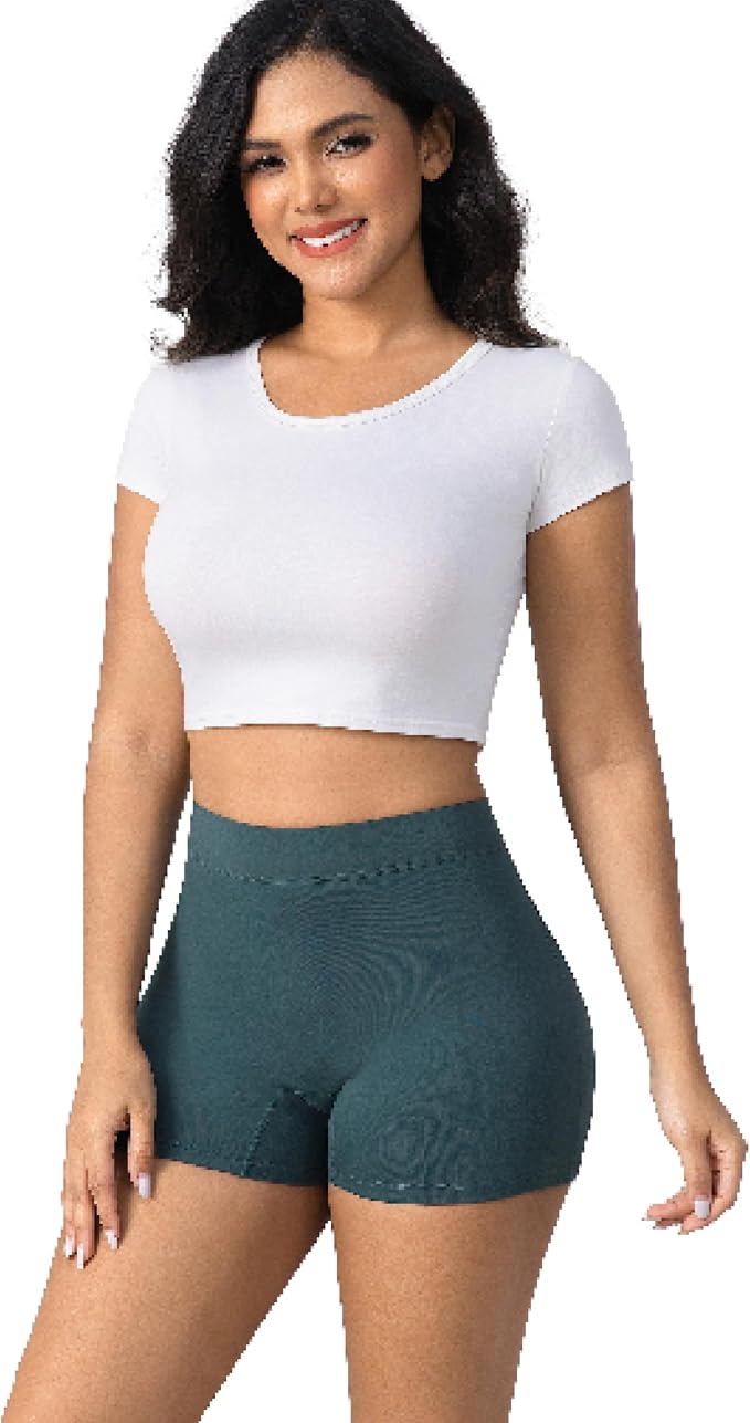 Goat Union Overnight Period Shorts for Women - 2" Absorbent Sleep Period Boyshorts Heavy Flow