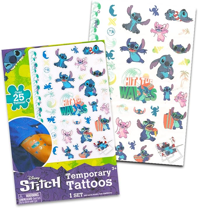 Disney Stitch Bedspread Twin Set for Kids - Bundle with Lilo and Stitch Quilted Bedspread for Twin Bed Plus Stickers, More | Stitch Twin Bedding Set for Boys, Girls