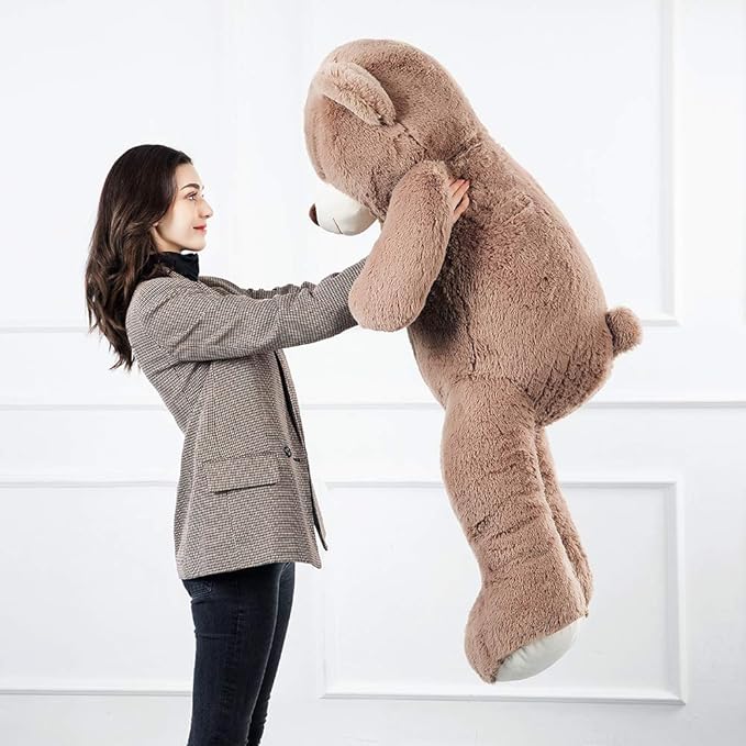 Tezituor Big Teddy Bear,52'' Giant Stuffed Animal Plush Toys for Adults Children,Girlfriend Soft Life Size Bears Plushie Gifts for Valentine, Christmas, Birthday,Baby Shower Decoration