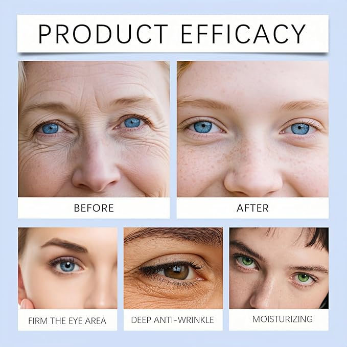 Caffeine Under Eye Patches,60 Korean Hydrogel Masks to Reduce Dark Circles, Puffiness & Bags-Morning Brightening Hydrating Cooling with Hyaluronic Acid-Vegan, No Fragrance