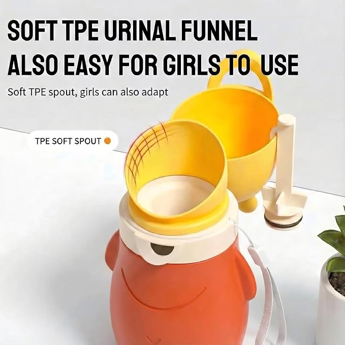 Leak-Proof Travel Urinal for Kids, Portable Baby Child Potty, Emergency Urinal for Toddlers,Light and Easy to Carry,Suitable for Car,Traveling,Camping and Kids Urinal Potty Training