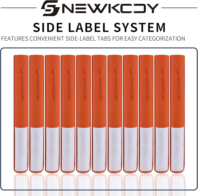 Snekdy Top loader Binder, 9 Pockets Top Loader，Holds 360 Top Loaders cards, Card binder with Sleeves for card in 3 x 4 inches color smooth Zipper PU Leather (Orange)