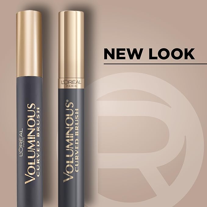L’Oreal Paris Original Voluminous Mascara, Building Mascara Volume and Length Formula, Curved Brush, Washable, Black, 0.26 Fl Oz., 2 Count