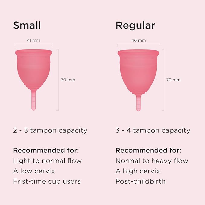 Saalt Menstrual Cup – Reusable Period Cup – Made for Comfortable, Leak-Free Protection Up to 12 Hours – BPA & Latex Free – Includes Cup & Carry Bag (Regular, Himalayan Pink)