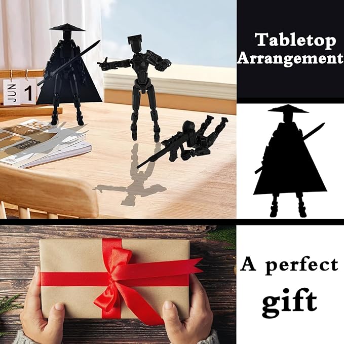 Already Assembled 8 inch T13 Action Figure, T13 Multi Jointed Movable,for Collectors Desktop Decorations Movability 3D Printed Toys (Green)
