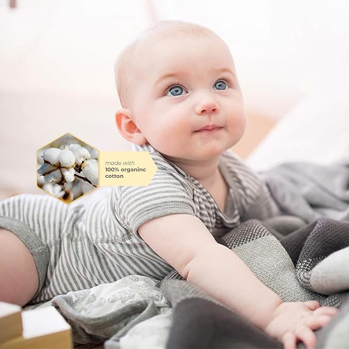 Burt's Bees Baby Bodysuits, Short Sleeve and Long Sleeve One-Pieces, 100% Organic Cotton