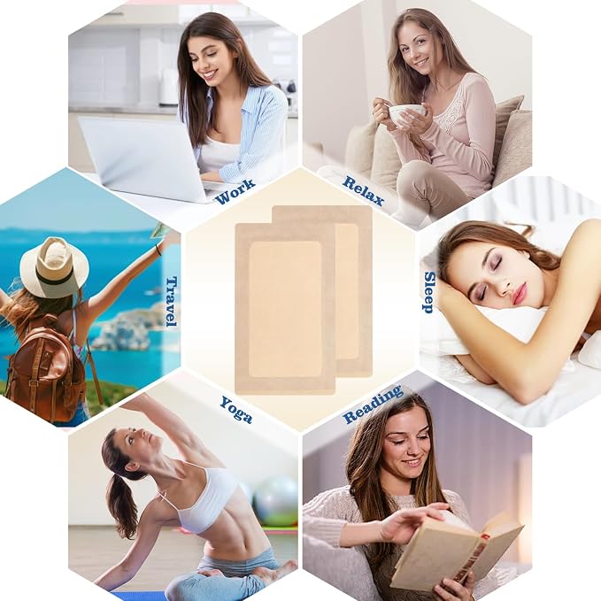 15 Pcs Castor Oil Pack Wrap, Disposable Portable Castor Oil Packs Patches with Anti Leakage Cotton for Belly/Leg/Back (Oil Not Included), 11" x 6.3"