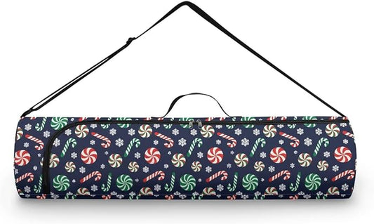 Yoga Mat Bag with Adjustable Shoulder Strap and Handle Zipper, 30in Wide x 6.3in Diameter for Yoga Mat Storage