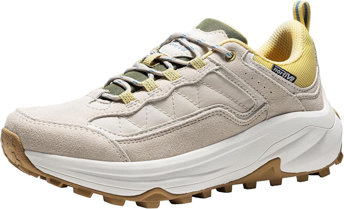 NORTIV 8 Women's Waterproof Leather Hiking Shoes | Arch Support Outdoors Walking Trekking Camping Tennis Workout Cross Training Sneakers Wicklow